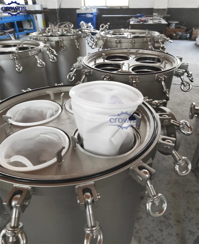Stainless Steel 304/316L Bag Filter Housing for Industrial Water Treatment