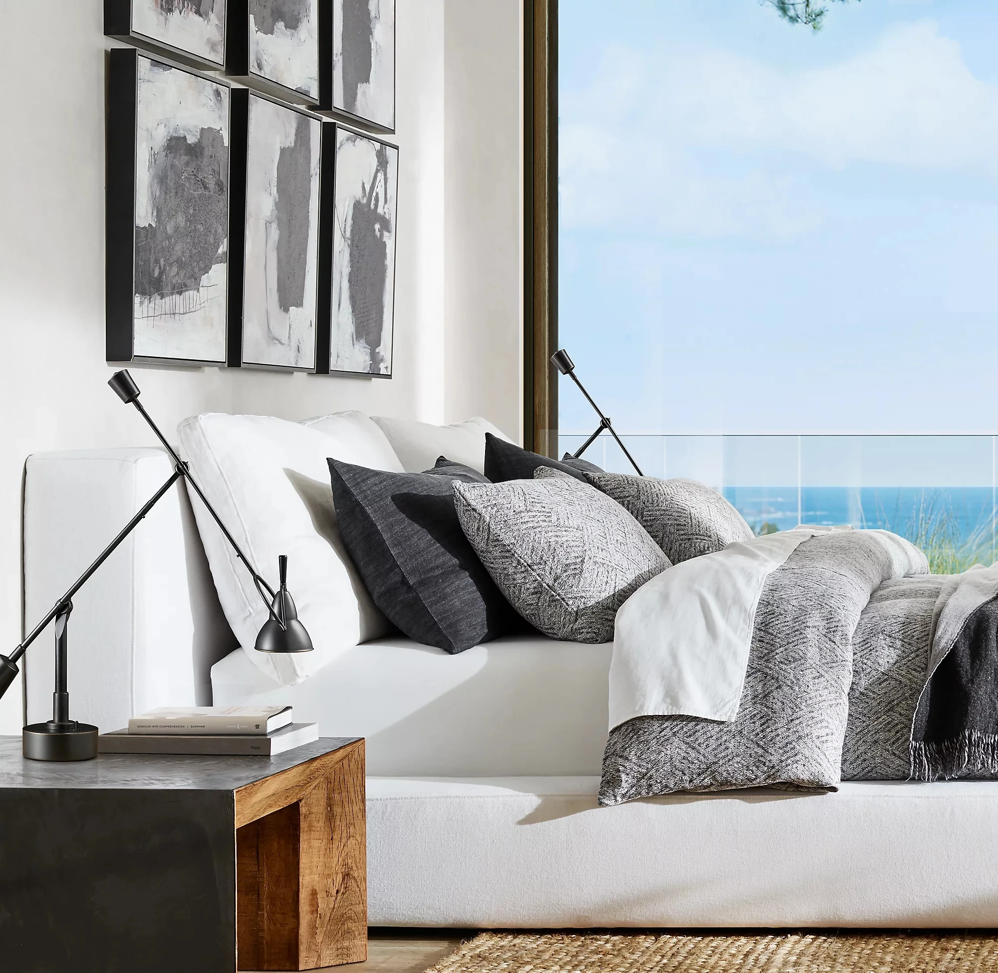 Simple Comfortable Solid wood Frame Bed Designs Bedroom Furniture King Queen Size Wooden Bed