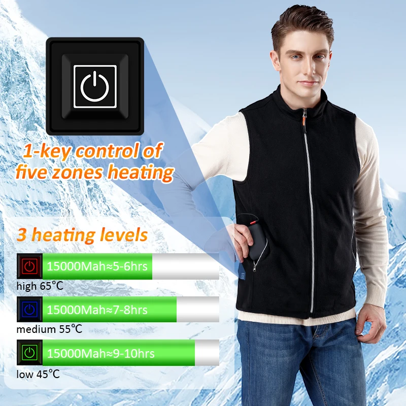 Заводская индивидуальная конструкция электрика Usb перезаряжаемая батарея с подогревом зимняя куртка с подогревом зоны подогрева жилет для женщин и мужчин