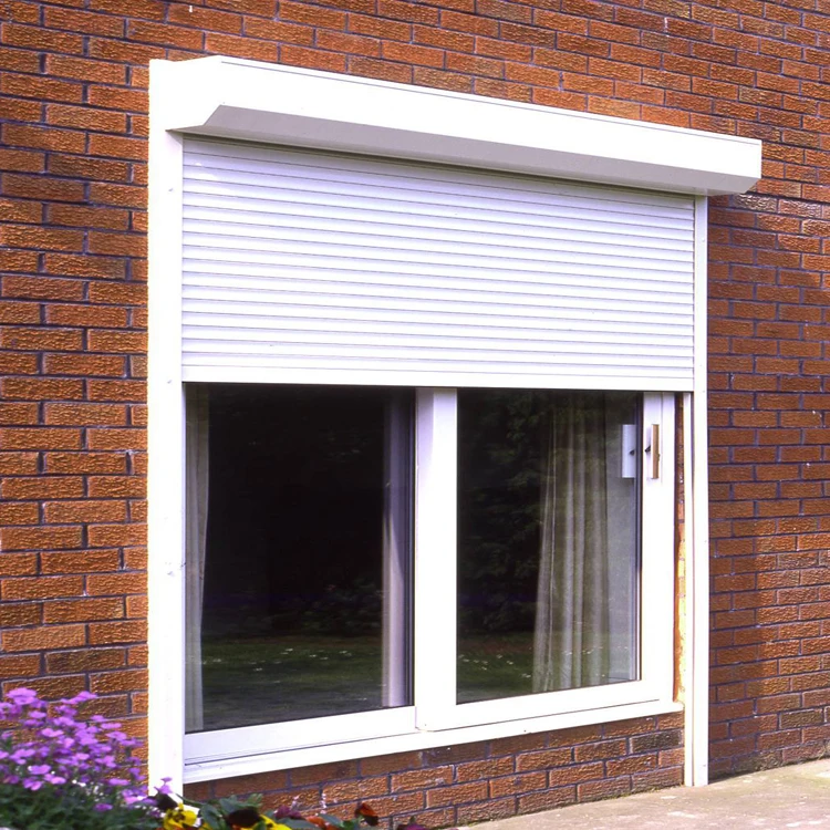 Automatic Security Aluminium Metal Rolling Roll Up blinds hurricane shutters for windows