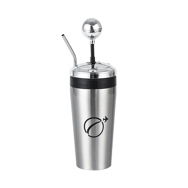 New Fast And Furious Cup Fun Racing Shift Cup Stainless Steel Coffee Cup Movie Tumbler with Straw and lid