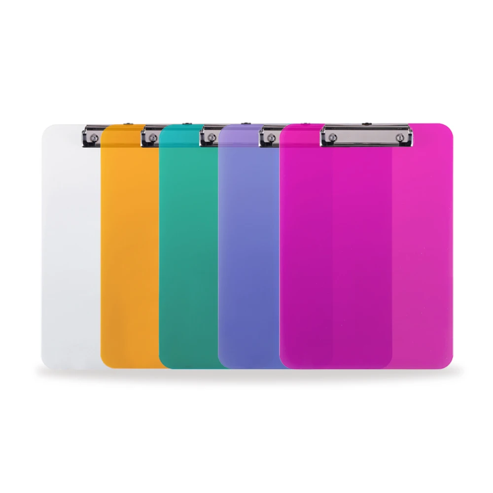Office stationery file folder color clear  plastic ps  writing hospital clipboards