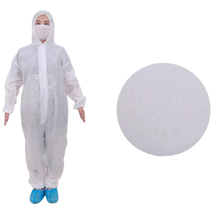 Factory price wholesale Comfortable and breathable white full body nonwoven disposable coveralls for factory
