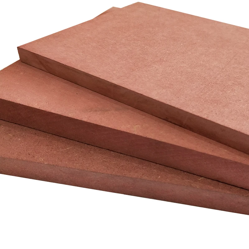 Good Price Red Flame Retardant Melamine MDF Fire Resistant 18mm MDF Board