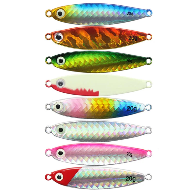 Cock-mouth blaster shore-cast subplate double hook naked piece glitter blood groove hook quick Spanish mackerel perch