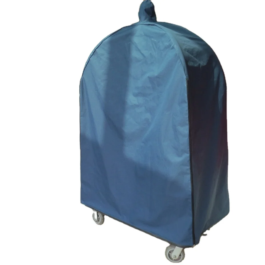 Hotel equipment cover for luggage trolley
