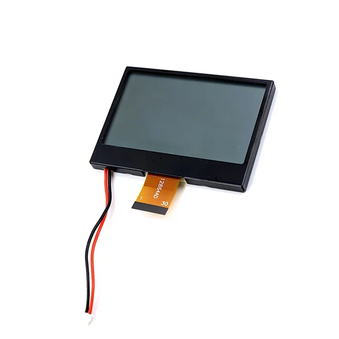 Custom Mono 12864 Graphic 128x64 Dot Matrix LCD Display Module OEM Manufacturer COG LCD Screen Wholesale with Long FPC Connector