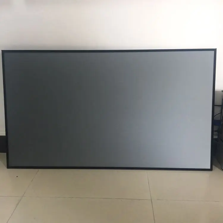 120inch Ambient light zero edges frame UST projector fixed frame ALR projector screen
