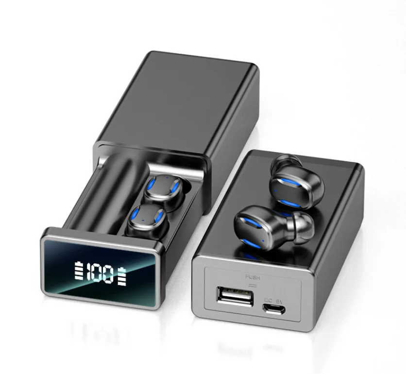 oem wireless handfree electronics technology headset audifonos auriculares air buds with power bank earbuds