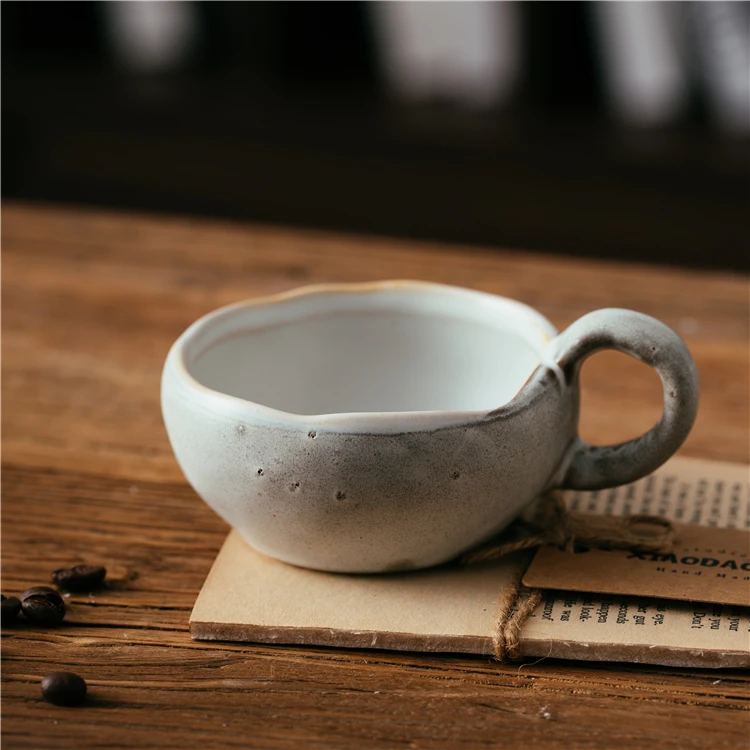 Novelty custom drink water cup cappuccino milk tea mug 400 ml office ceramic coffee cups