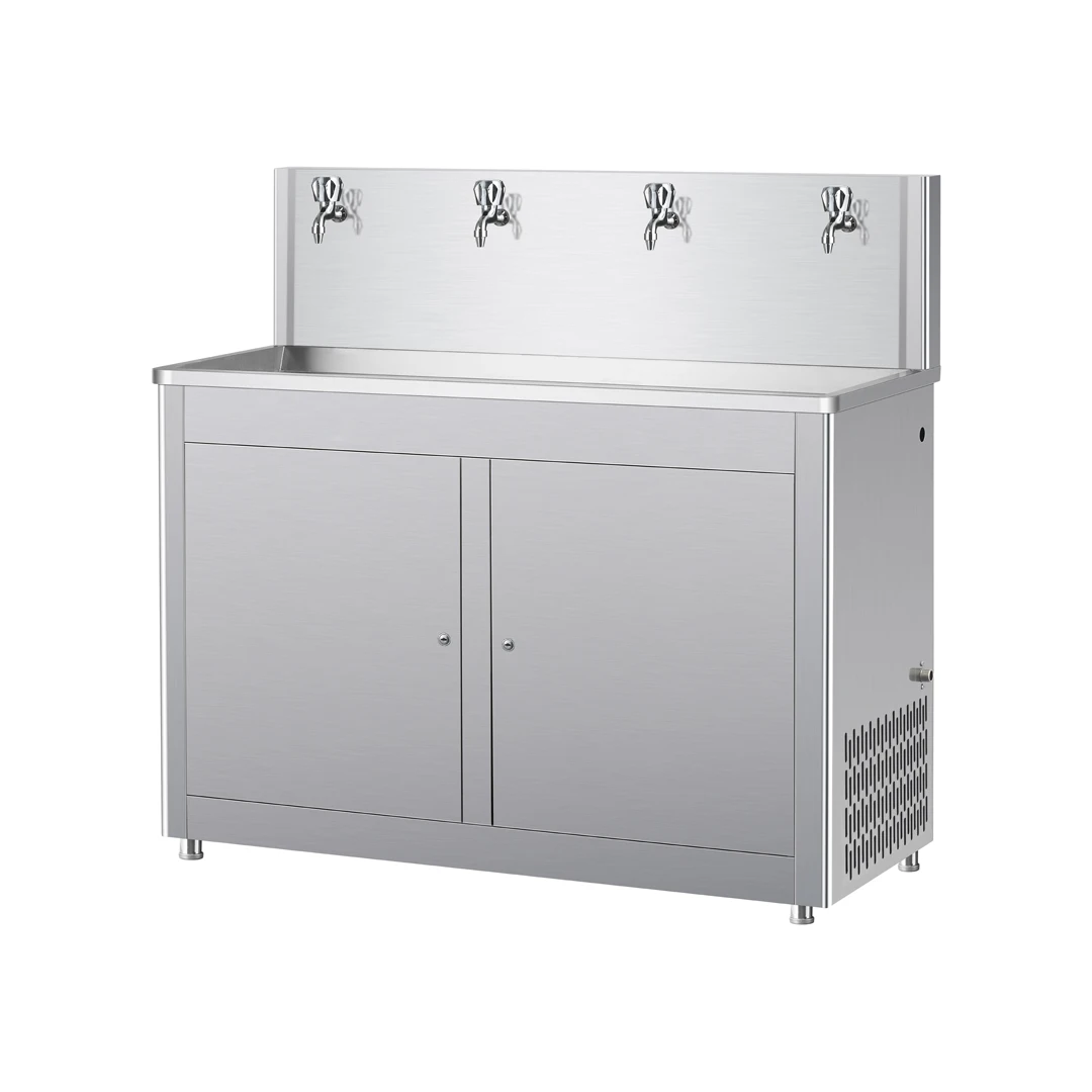 Stainless steel refrigeration compressor Water Cooler filter dispenser cold water dispenser for school park airport