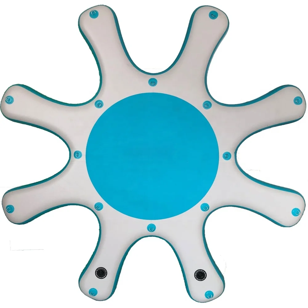 double wall durable material leisure platform inflatable floating dock for swimming sup fishing