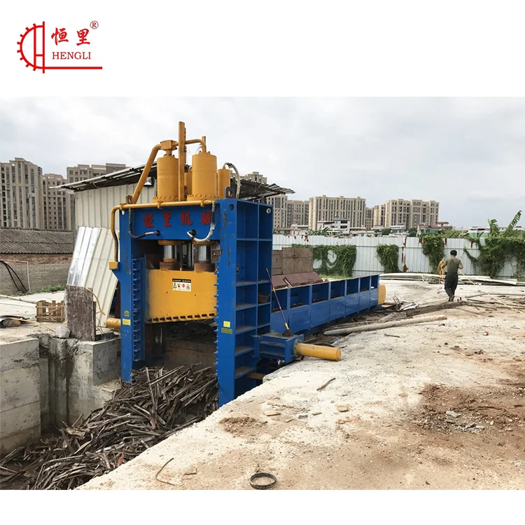 Factory Directly Horizontal Hydraulic Container Scrap Metal Shearing Machine metal Shear For sale heavy hydraulic baling shear