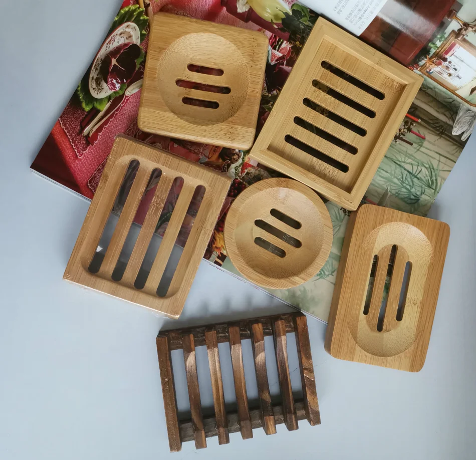 Бамбуковый держатель для мыла внутри и снаружи