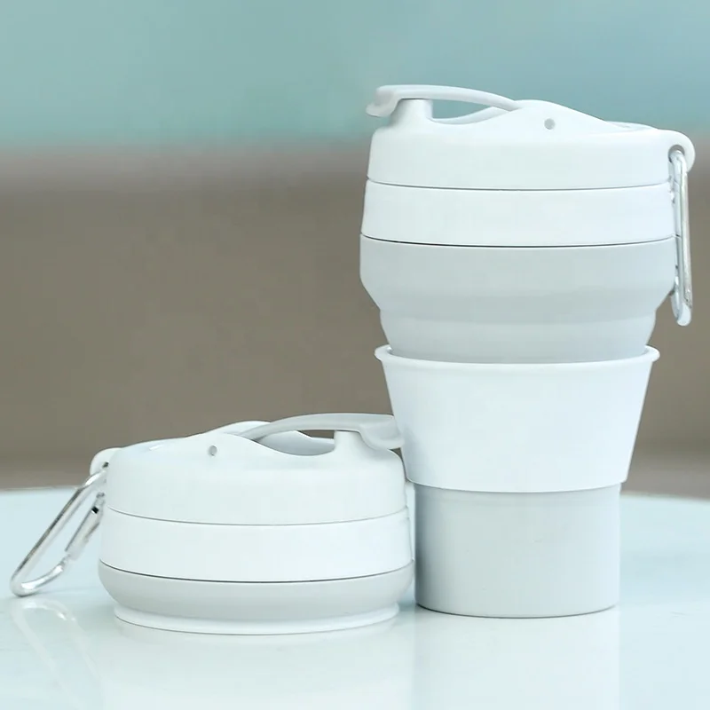 Custom Reusable Espresso Coffee Cup Silicone Folding Coffee Cup