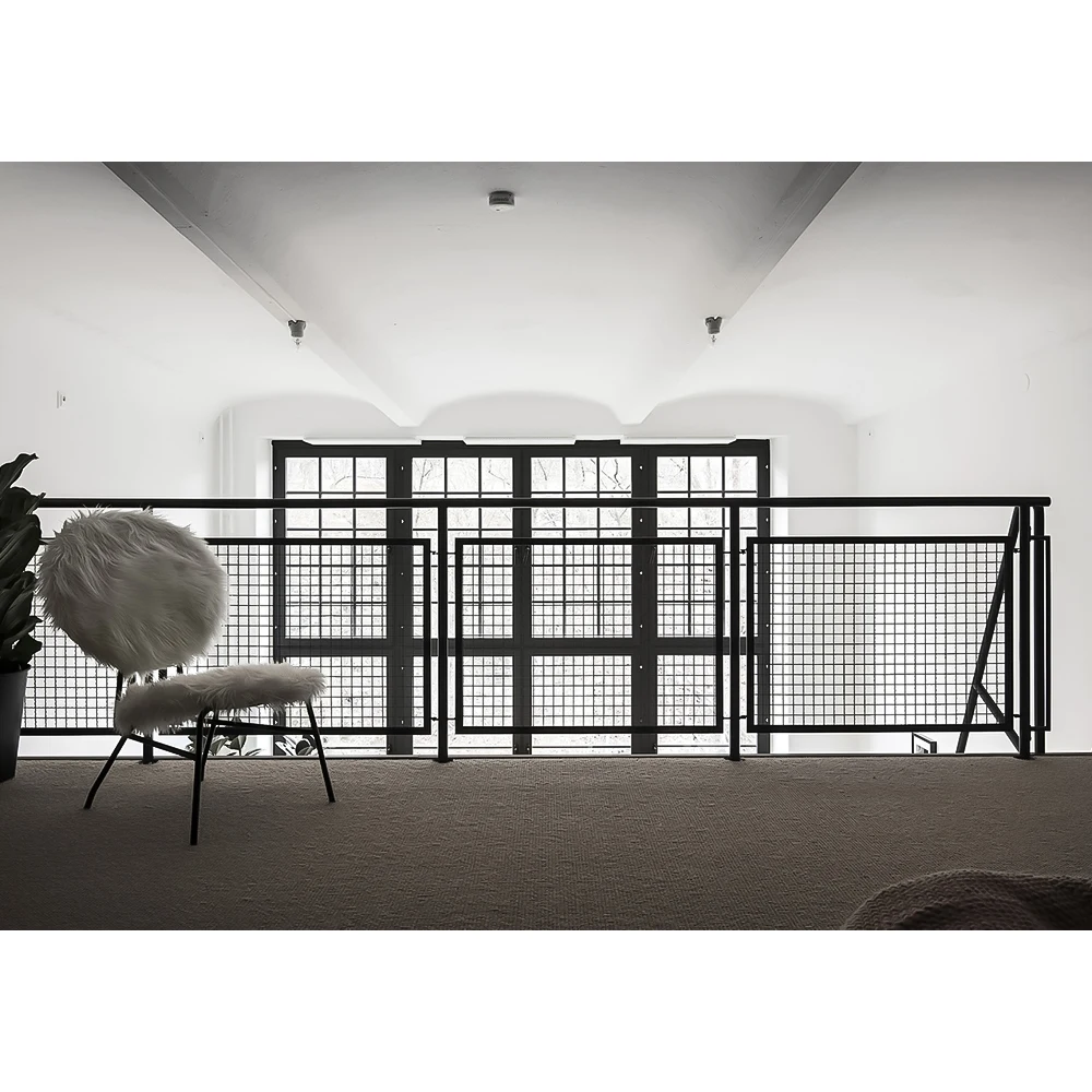 Solid core metal wires mesh grid iron mesh balustrade