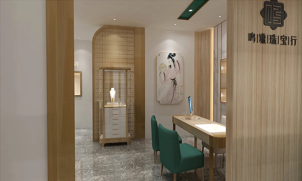 Mujiang Shopping Mall Interior Designs Showcase Displays Cabinet Furniture Unique Jewelry Kiosk showroom interior design