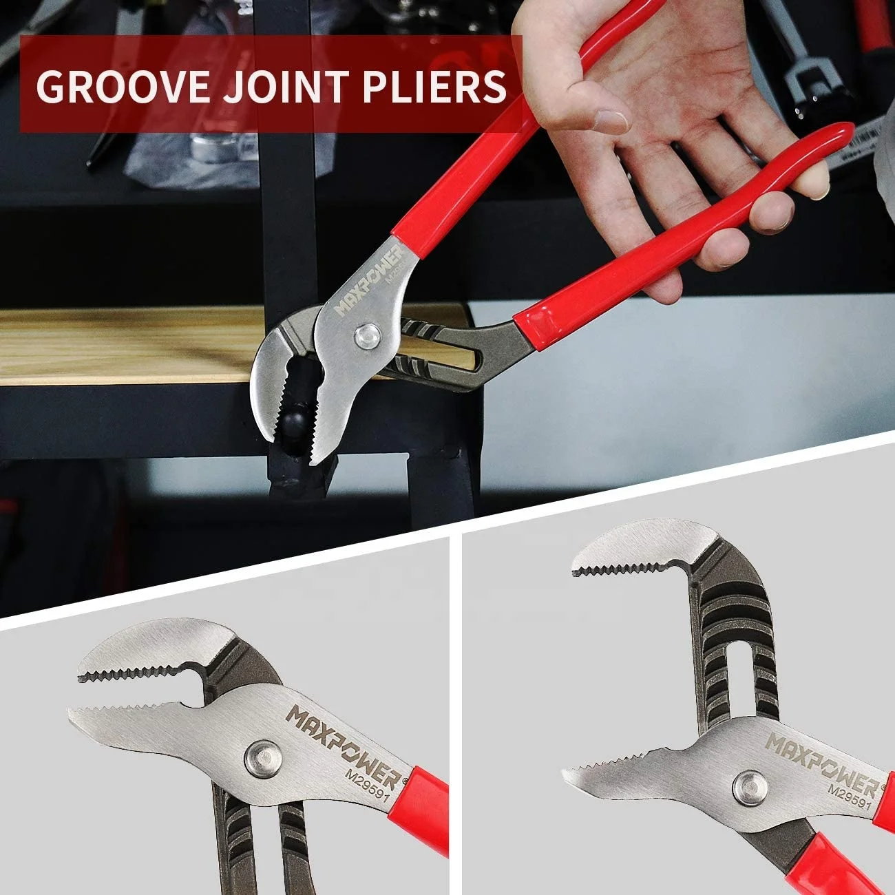 Maxpower household repair hand tools kit 6pcs water pump wrench pliers tool set