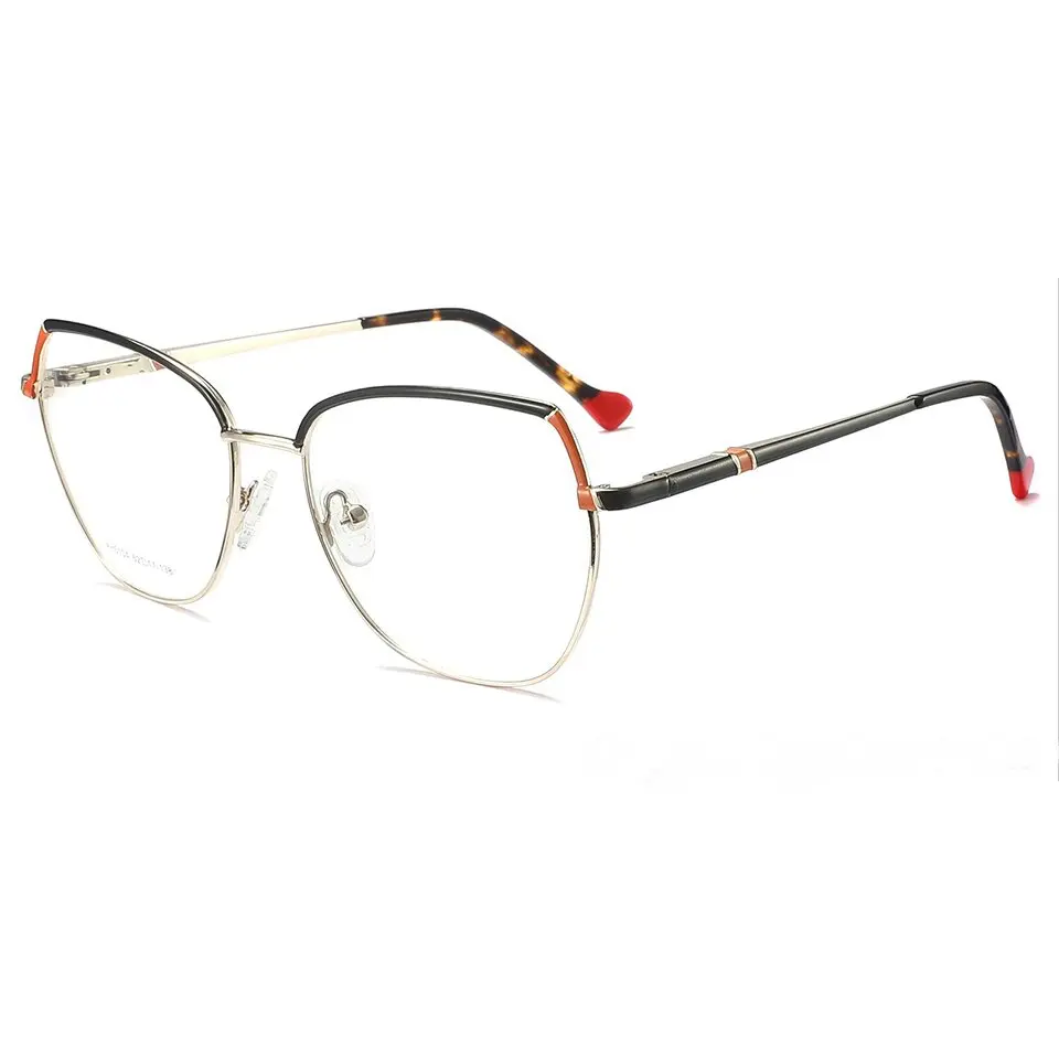 New Design Color Spray Paint Metal Optical Glasses Acetate Color Matching Temple Frame