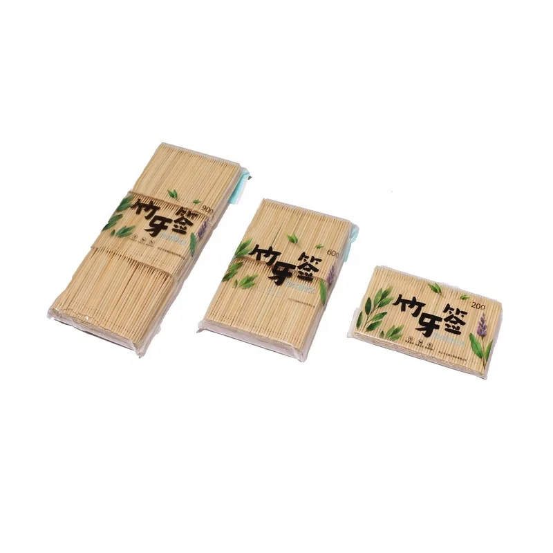 Hot Sale Bamboo Disposal Tooth Cleaning Picks Care for