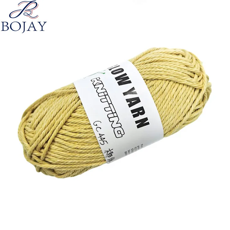 Bojay 2mm Luminous Fancy Crochet  Glow Yarn 90% Cotton 10% Luminous Yarn For Knitting