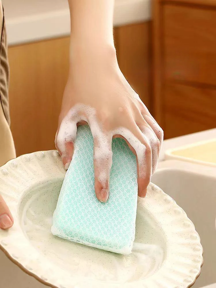 Kitchen Dish Washing Net cloth sponge Cleaning Pad Non Scratch Scrubbing Washing All-Purpose Sponges Scrub and Scrubbers