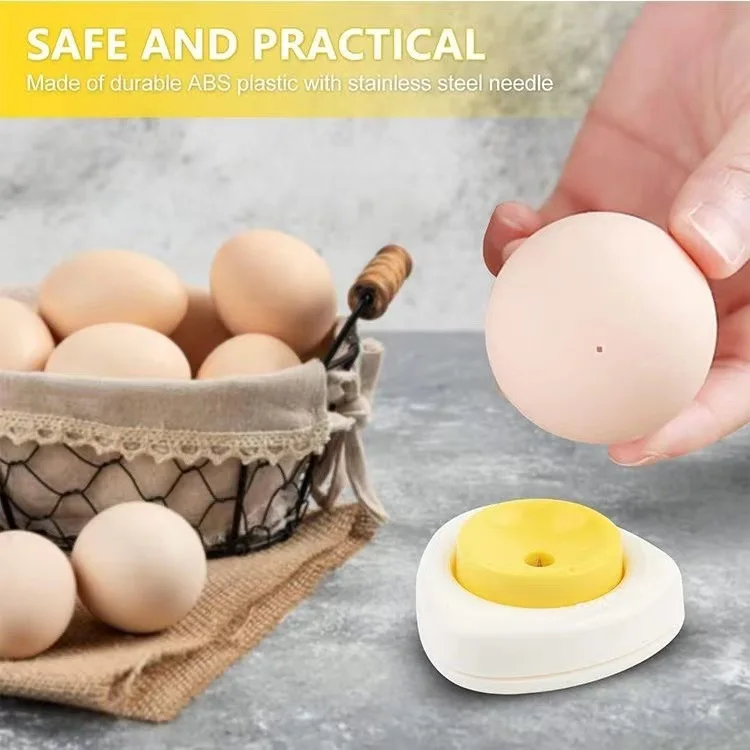 PP Plastic Magnetic Egg Piercer Punch Kitchen Eyelet Punching Needle Boiled Egg Tools Punching Hole stainless steel Puncher