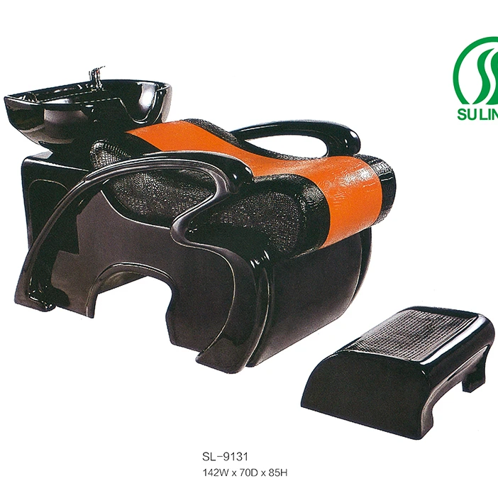 Хорошее качество искусственная кожа Парикмахерская элегантный дизайн установка для мытья шампуня раковина