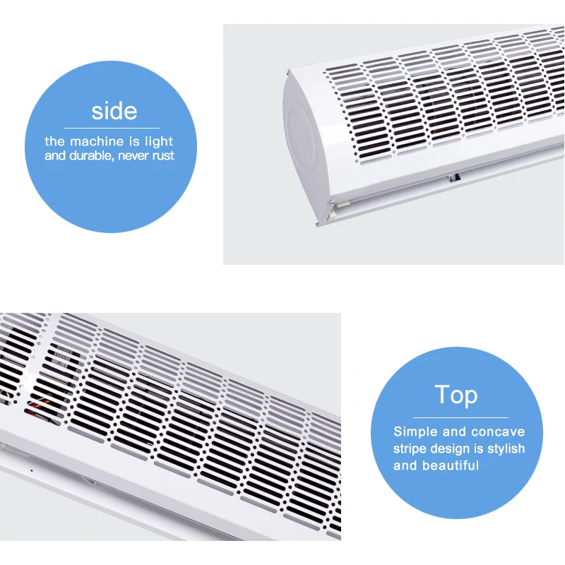 Factory Price Commercial Full Metal Shell Door Air Curtain Air Door For Shopping Mall Air Conditioning