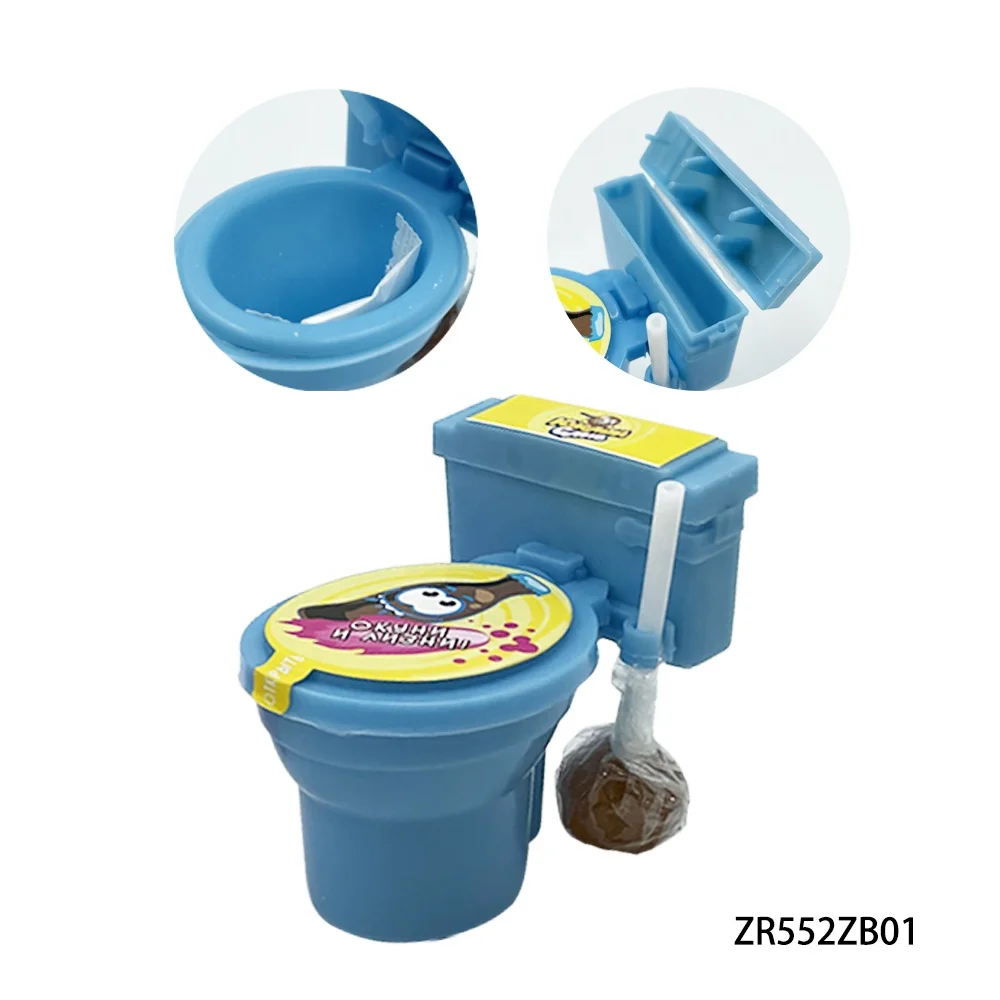 Hot selling toilet shaped lollipop with candy for kids