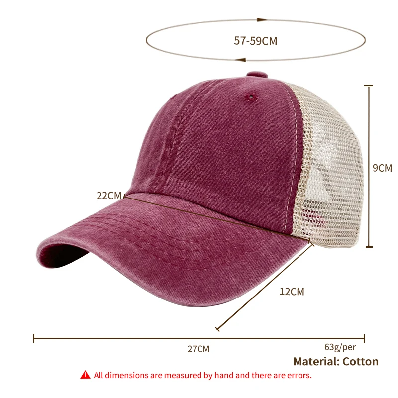 Wholesale Cap Boy Pakistan Distressed Trucker Hat New Model Mesh La Headwear Blank 6 Panel Lady Woman Vintage Mesh Baseball Cap