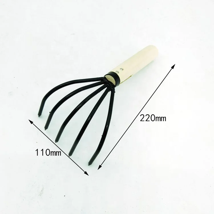 
5 tines claw rake garden hand tools to loosen the soil 