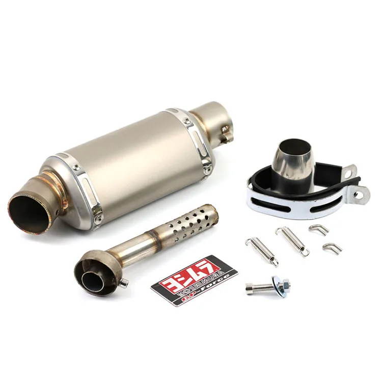 Muffler Silencer Killer Stainless Steel water transfer Motorcycle Triangle Exhaust Tail Pipe For pcx125 tmx530