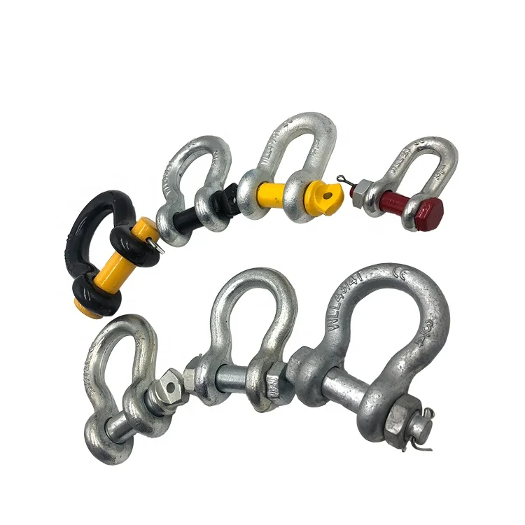 Hot Selling Dip Galvanized Carbon Steel 120KN 16Mm D Shackle