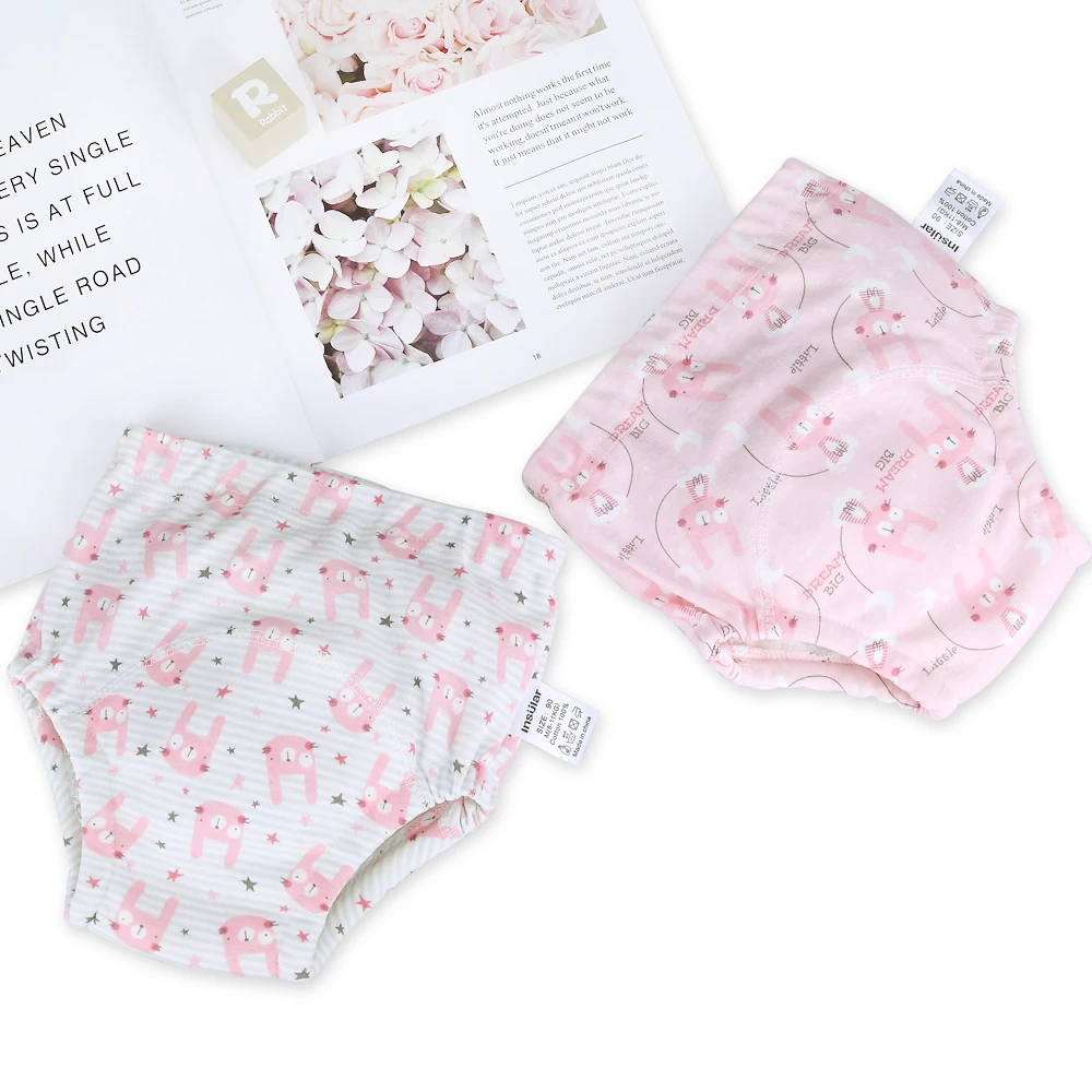 Direct Amazon Wholesale Reusable Waterproof Baby Diapers Cloth Microfiber Cotton Cloth Diaper Pants