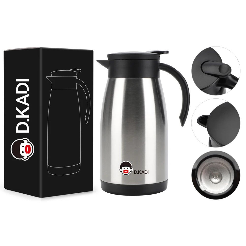 500ML Double wall Stainless Steel Vacuum Insulated Coffee Pots Stocked Thermal Coffee Carafe kettles