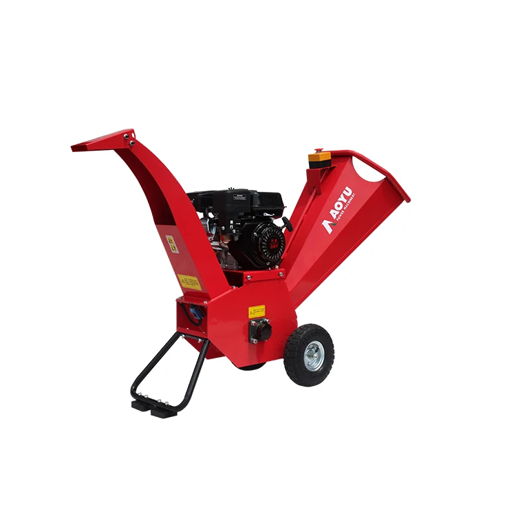 
196CC petrol electric small wood chipper shredder machine 