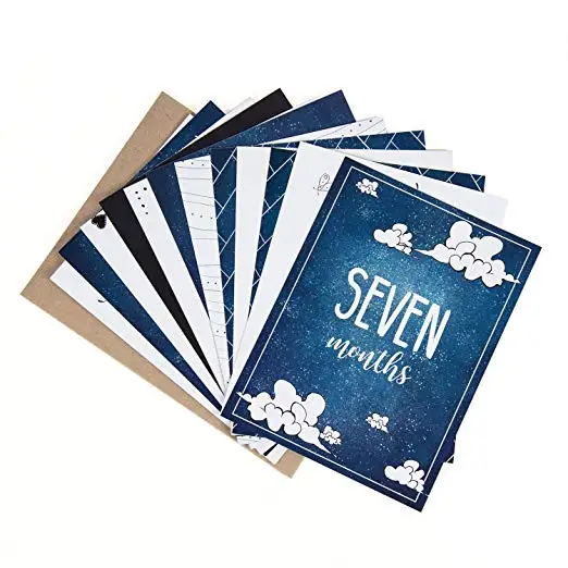 Baby Milestone Cards Infant Gift Set. Complete with Keepsake box and infographic. New Baby / Baby Shower Gift