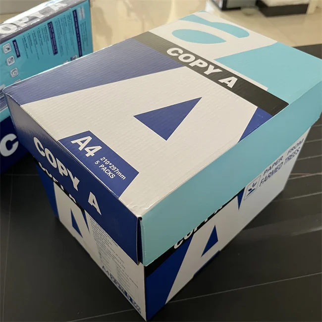 Wholesale Office School A4 Copier Paper 100% Pure Wood Purpose Copy Paper A4 Pulp Office a White A3 A4 70g 80g A4 Paper