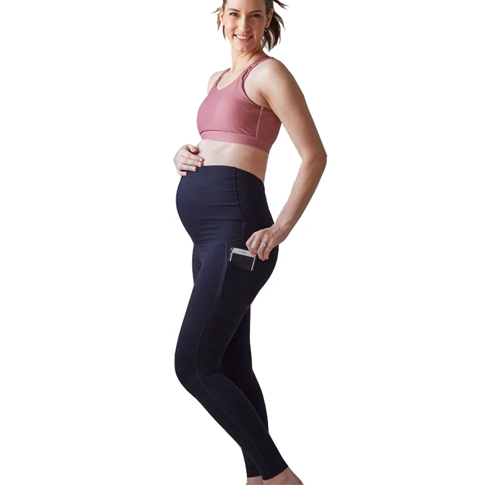 
Essentials For Mothers Maternity Pregnant Women Leggings Over The Belly Pregnancy Active Workout Yoga Tights Pants 