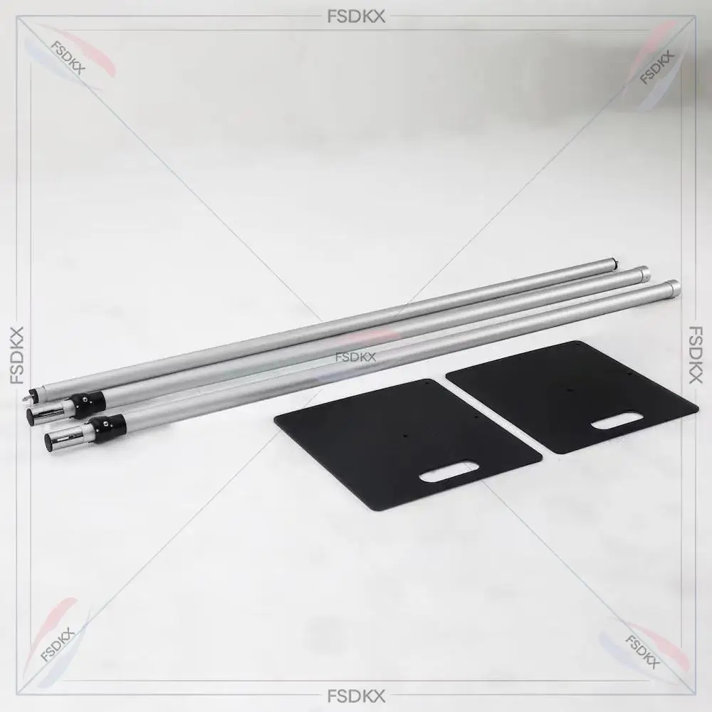 Top Quality Durable Wedding Event Backdrop Stand Aluminium Alloy Pipe Drape 2.4*2.4m Metal Adjustable Stand For Party Decor