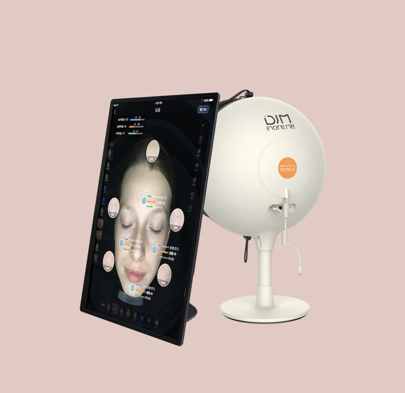 2024 AI Technology 27 Inch Big Screen 3D Facial Scanner Smart Skin Analyzer Direct from Germany Spa Beauty Salon Use EU IT Plugs