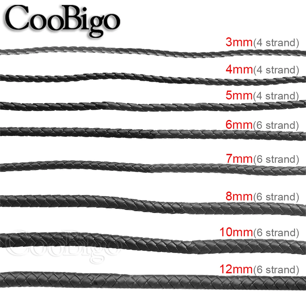 10 метров плетеные шнуры, кожаная веревка, ожерелье, браслет, сумочка, брелок, изготовление ювелирных изделий, «сделай сам», аксессуары для рукоделия 3-12 мм