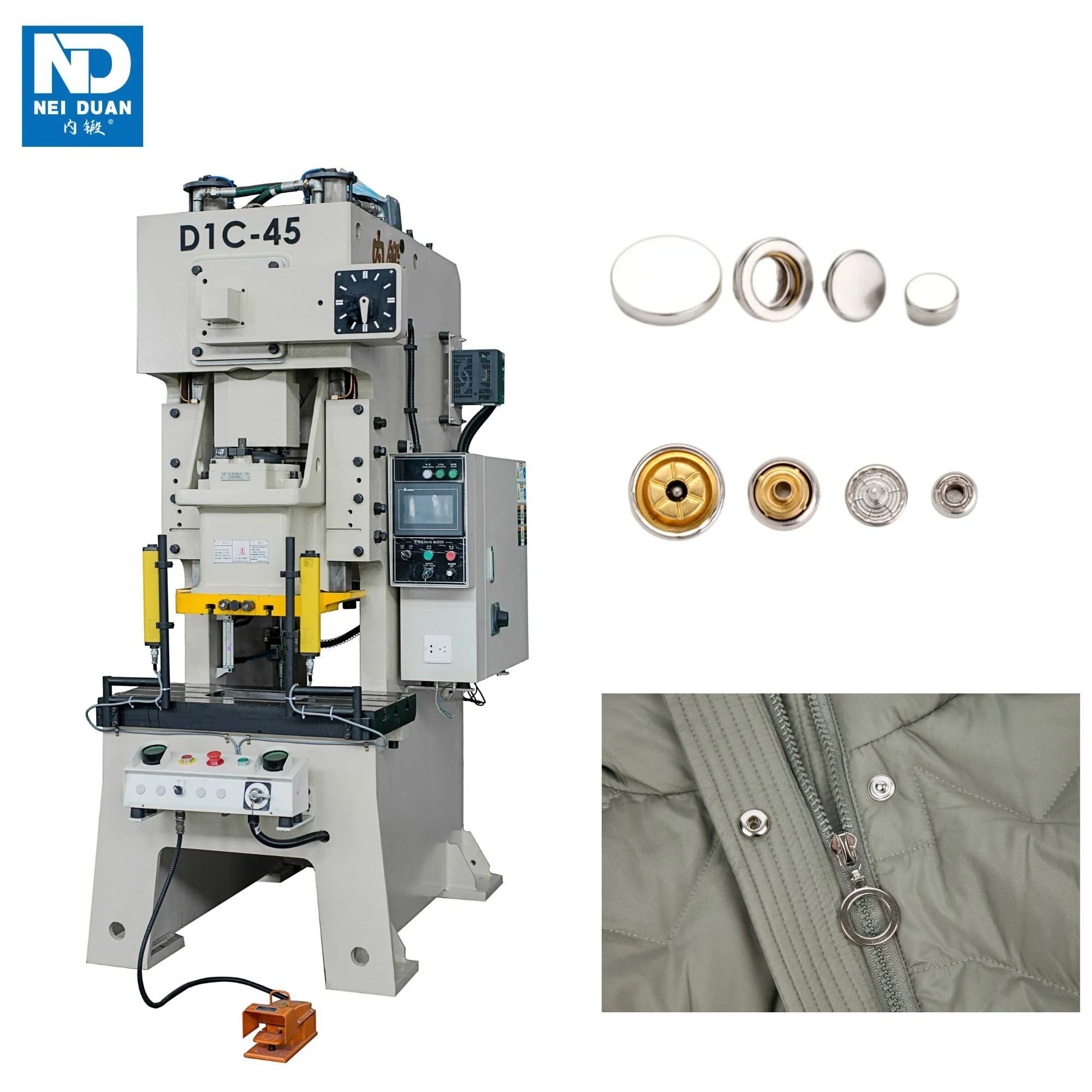 Pneumatic Snap Button Press Machine Automatic With Mold Jeans Button And Rivets Making Machine