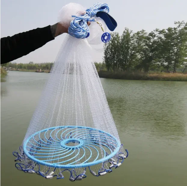 Cast Net catch fish Monofilament Hand Fishing Nylon Wholesale Portable 4~12ft