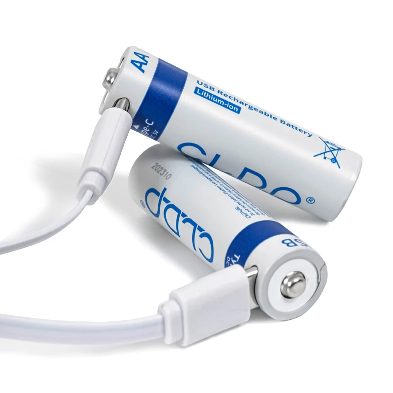 Новое Трендовое Зарядное устройство USB 1 5 В 2600mWh type-c зарядка AA Размер перезаряжаемая литиевая батарея