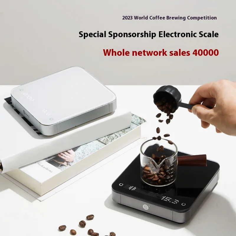 ZeroHero Household Kitchen Smart Scale Coffee LCD Display Digital Electronic Hand Scales Rechargeable Timing Battery Powered