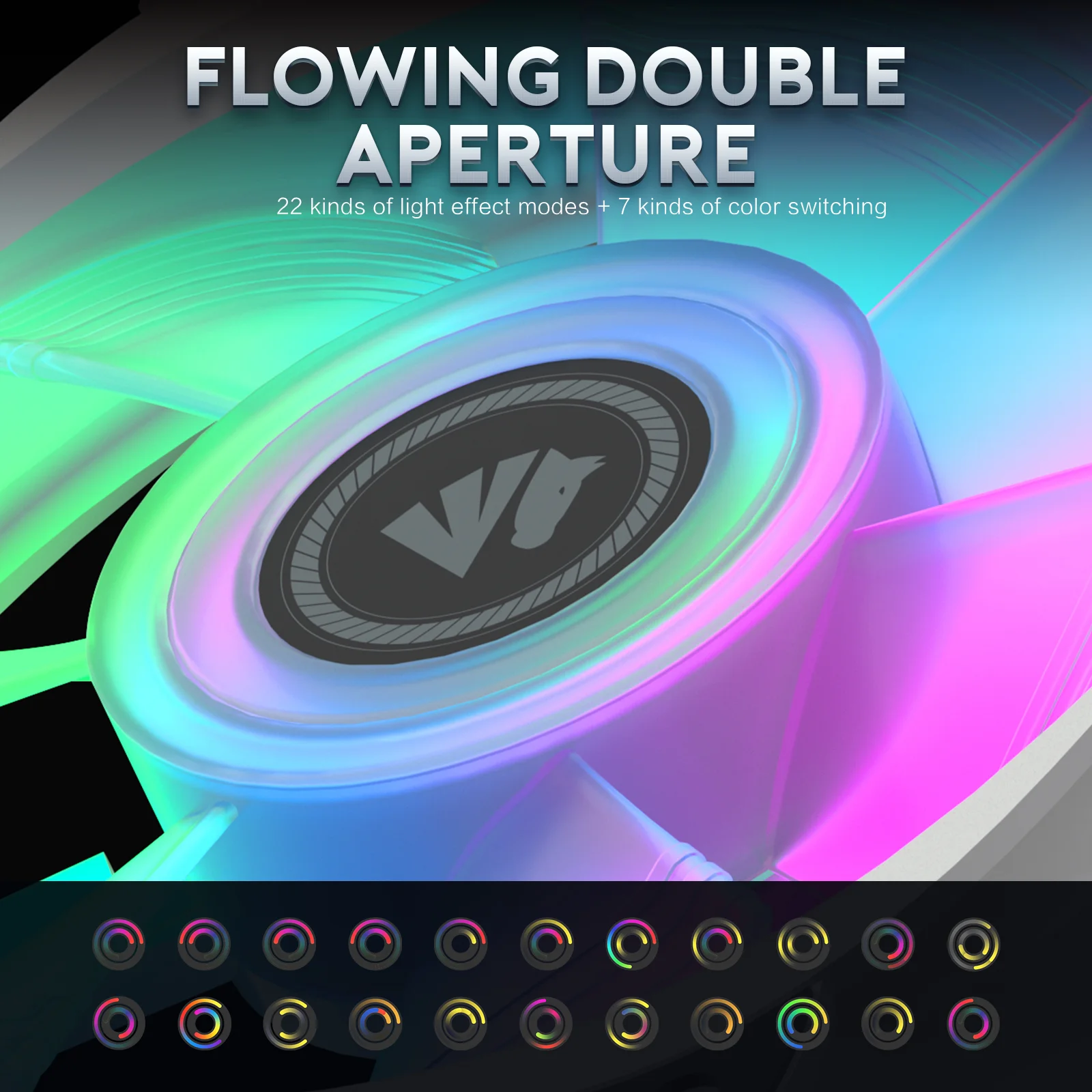 120mm led cooling case fans radiator computer rgb fan for pc