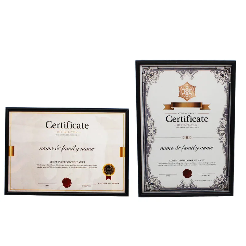 Custom Silver Golden Rose Black Metal Photo Brushed Aluminum Frame For Picture Frame