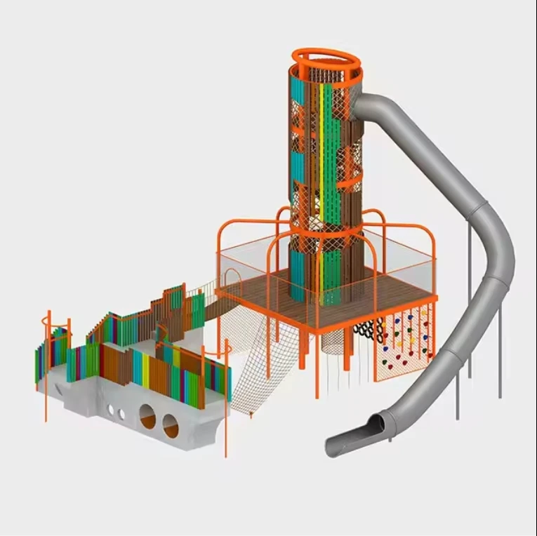 Customized Indoor Rope Course Shopping Malls Children's Outdoor Playground Equipment Durable Fiberglass Customized